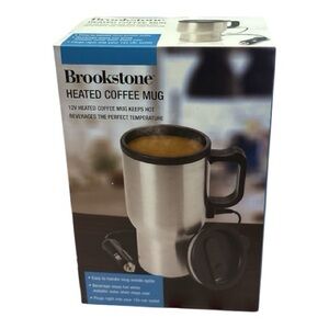 NWT Brookstone Heated Coffee Mug 12v Car Outlet Needed